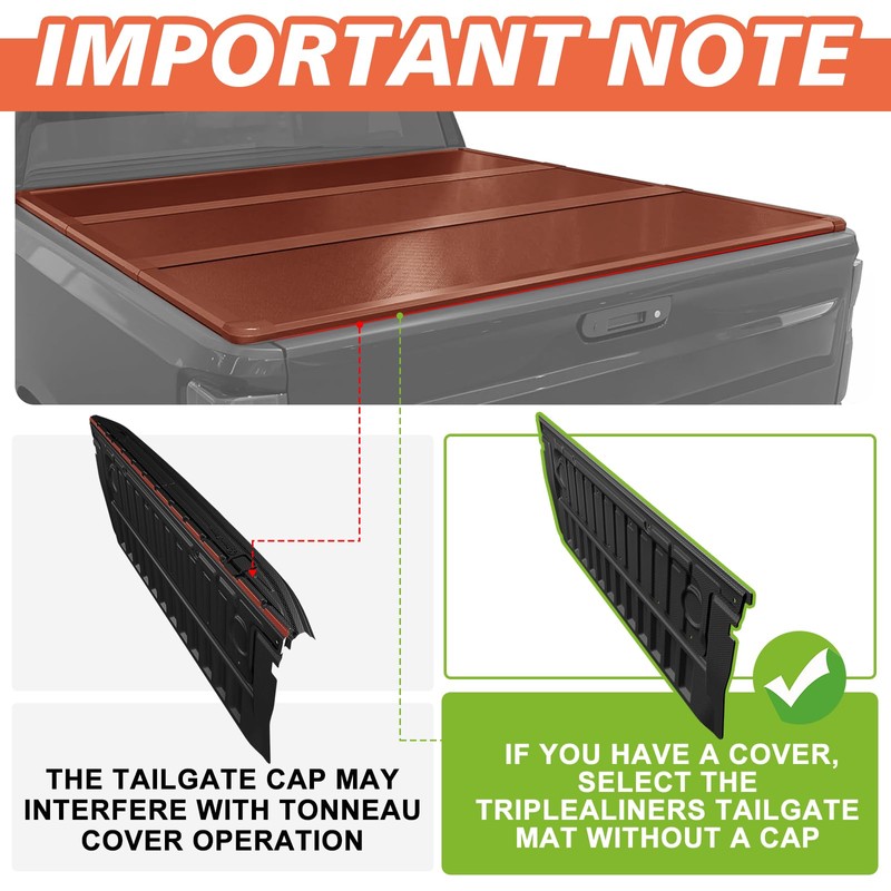 Truck Mat Compatible with 2017-2022 Ford Super Duty F250/F350/F450 Accessories,