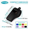 AMBITIONJUMP Whistle, 8 Pack Plastic Whistles for Coahes, Loud Crisp