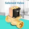Cunyuer DC 12V 3/4 Inch Normally Closed Brass Electric Solenoid