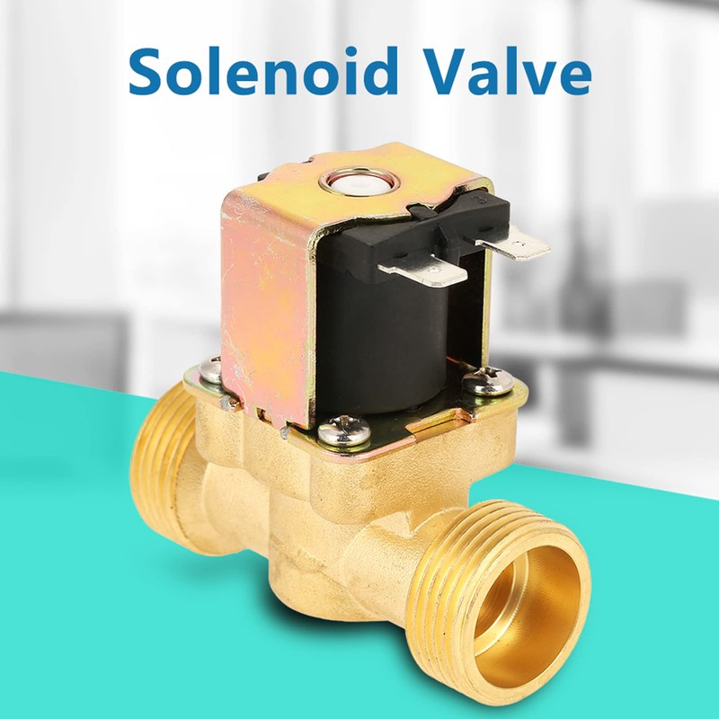 Cunyuer DC 12V 3/4 Inch Normally Closed Brass Electric Solenoid
