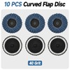 11 PCS 2" Zirconia Mixed Curved Flap Discs(40 Grit) –