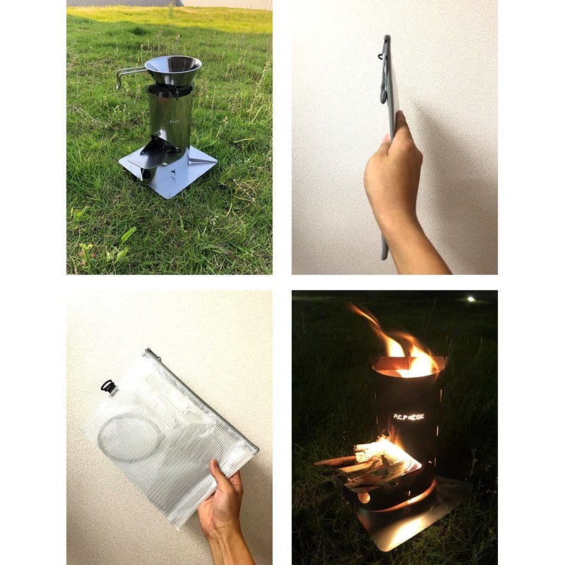 Nagatsu Stove FK-0001 Stainless Steel Wood Stove