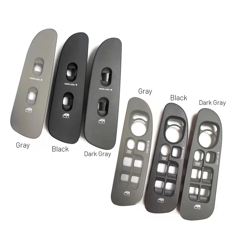 Bisel de panel de interruptor de ventana de puerta negra