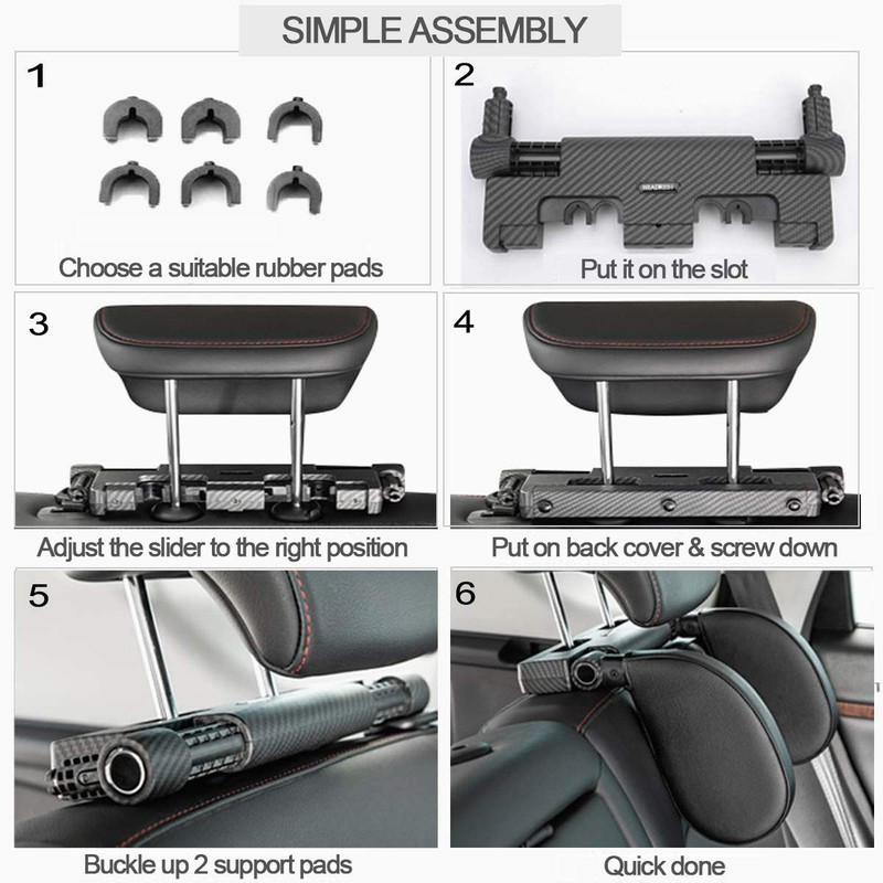 Hopeas Car Headrest for Children and Adults Pillow Neck Support