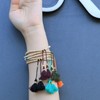 KELITCH New Wood Bead Friendship Bracelet Handmade Beach Tassel Bracelet