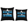 Rowing Lover Funny I'm Rowing Rower Boat Expert Graphic Throw