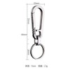 AIXUAN TC4 Titanium Alloy Key Holder with Carabiner Key Ring,