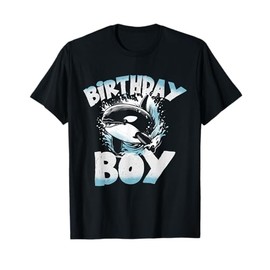 Cool Orca Whale Birthday Boy For kids Teenage Brother T-Shirt