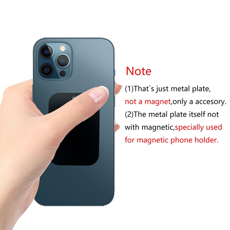 GDMINLO Mount Metal Plate（8Pack） for Magnetic Car Mount Phone Holder