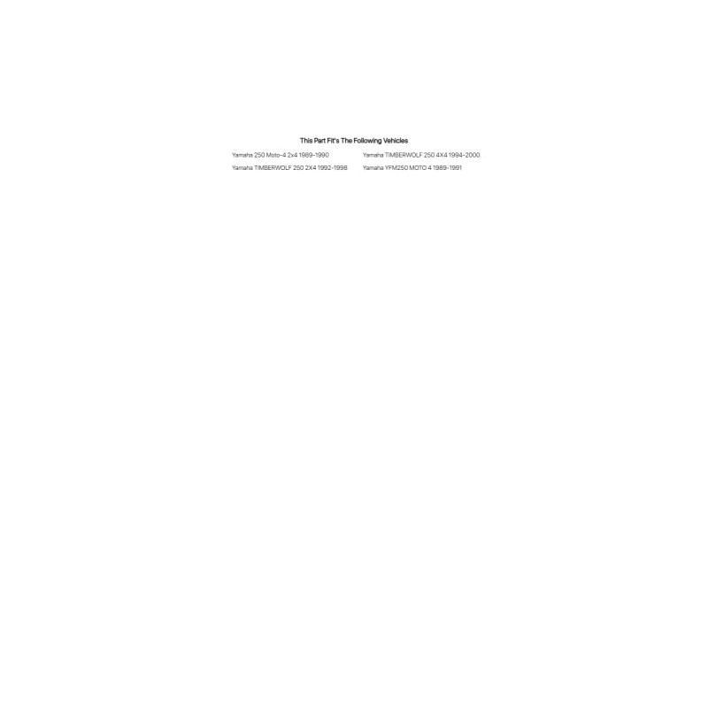 K & L Carburetor Parts Kit for Yamaha TIMBERWOLF 250