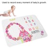 Infant Monthly Milestone Blankets Unisex Soft Month Blanket Photo Background
