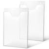 STOBOK 2 Pcs A4 Catalog Stand Vertical Acrylic Wall Hanging