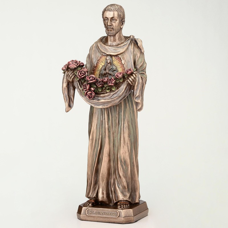 Veronese Design 8 1/8 Inch Saint Juan Diego Cuauhtlatoatzin Cold