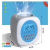Discovery Kids Digital Projection Alarm Clock Sound Machine Color Glowing
