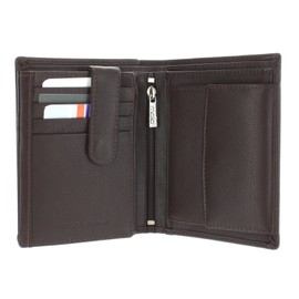Mala Leather Origin Collection Leather Bi-Fold Wallet with RFID Protection 111_5 Brown