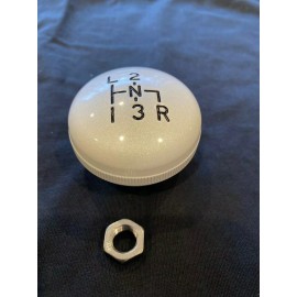 Vintage K5 SM465 Pearl White Billet Aluminum Transmission Shift Knob 3/8-24