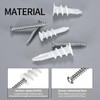 Pack of 220 Self-Drilling Plasterboard Dowels Set: 110 Insulation Dowels,