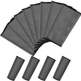 Jexine Set of 8 Mesh Fly Boots for Horse Loose Fitting Non Slip Breathable Horse Fly Leggings Protective Reduces Stress Leg Fatigue Wraps for Preventing Flies Mosquitoes Bite(Dark Gray)