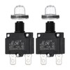 sourcing map 2 Pcs 10Amp Push Button Circuit Breaker,125/250V AC