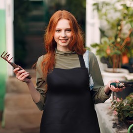 NOLITOY 12 Pack Adjustable Bib Apron, Waterdrop Resistant Aprons with 2 Pockets In Cooking Kitchen Restaurant for Women Men Chef, BBQ Drawing Crafting Outdoors