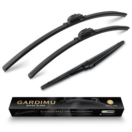 GARDIMU Front and Rear Windshield Wiper Blades, 3 Pcs Front and Back Windshield Wipers Blades Replacement for Toyota Sienna 2021-2024, Car Window Wiper Blades for 2021 2022 2023 2024.