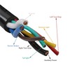 GXYWADY 7-Way 7-Pin Trailer Extension Cord-12FT 7 Blade Trailer Plug