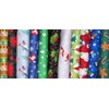 FlashPhoenix Quality Sewing Fabric – Christmas Fabric Snowman Gingerbread Penguin