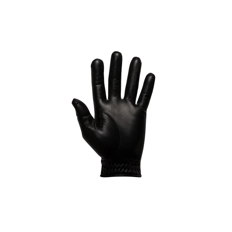 FootJoy Men's StaSof Golf Glove, Black, Small, Worn on Left