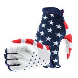 NICEYST American Flag Cycling Gloves Breathable Motorcycle Off Road Full Finger MTB Mountain Bike Gloves for Men Women