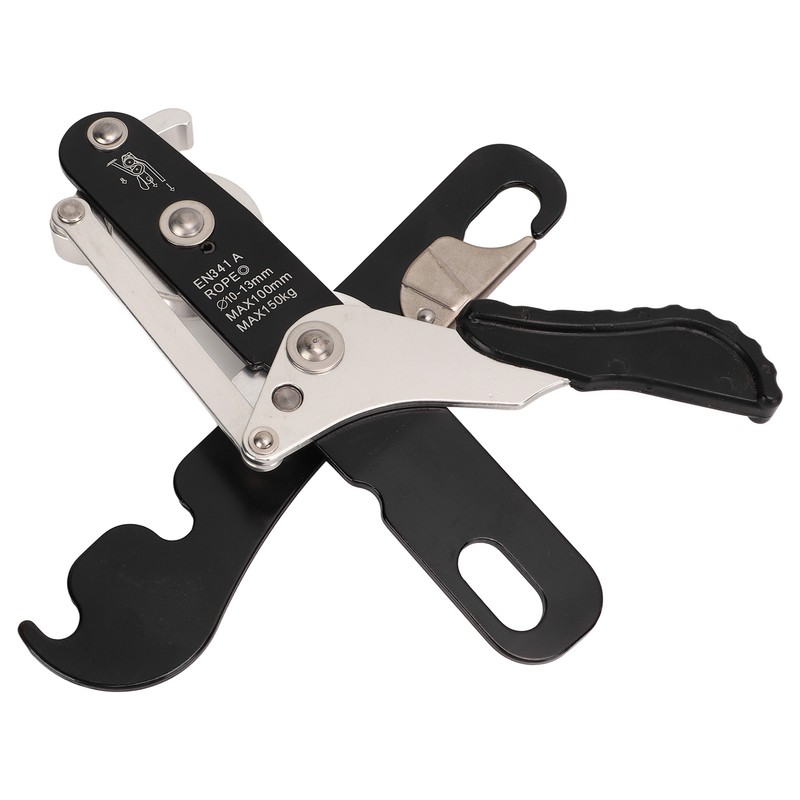 Manual Climbing Descender Aluminum Alloy Self Locking Downhill Device for