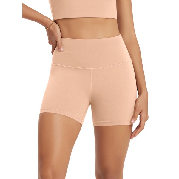 ODODOS Yoga Shorts for Women 4" High Waist Non See