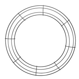 PATIKIL 14 Inch Christmas Wire Wreath Frame, Metal Round Shape Dream Catcher Rings Macrame Wreath Floral Hoop for Home Car DIY Craft Wedding Wall Hanging Decorations, Black