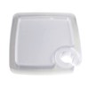 Homeford Clear Plastic Plates with Cup Holder, 9-inch, 12-count