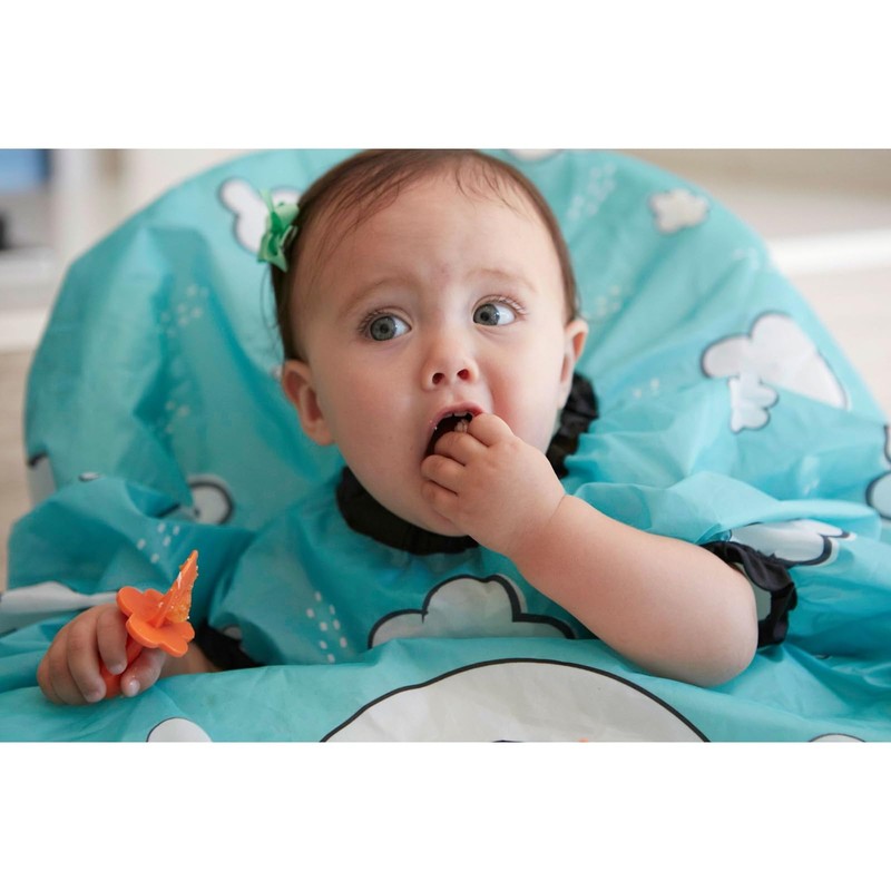 grabease Allover Waterproof Bib for Self-Feeding Infants and Toddlers, Machine