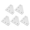 5PCS Flat Tie Plate Aluminum Alloy 5 Holes Compression Resistance