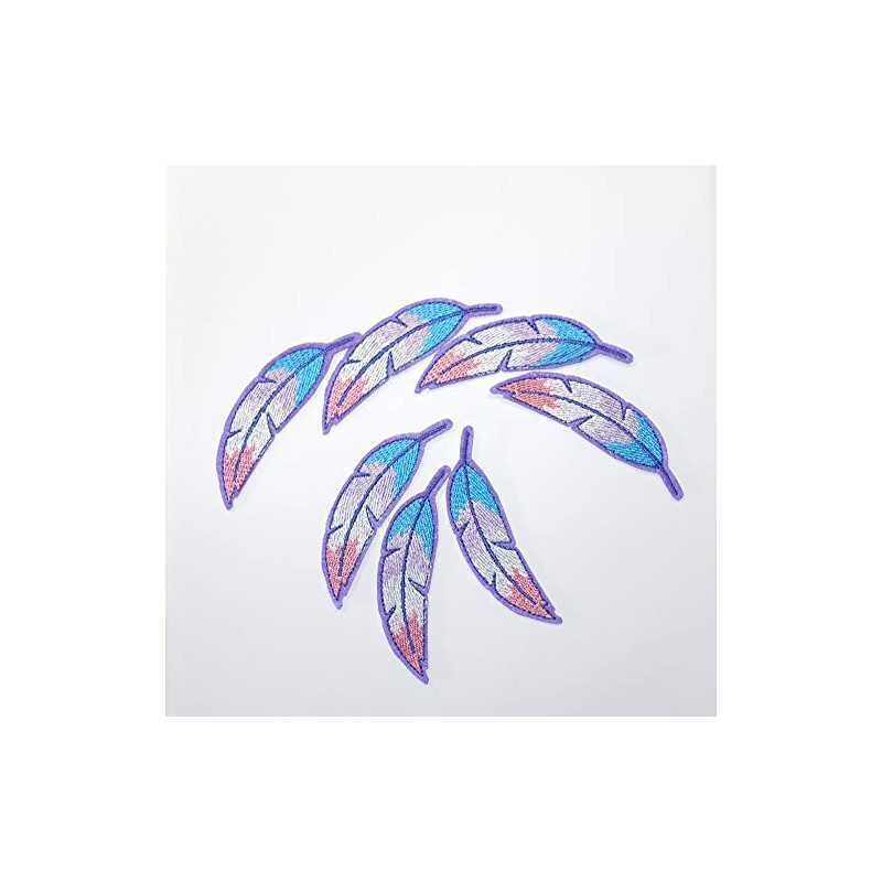 Feather Patch, Iron, Embroidery, Stylish, Applique, Easy to Use for