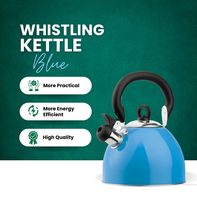 Premium Stainless Steel Whistling Kettle | 10 Colors | Stove