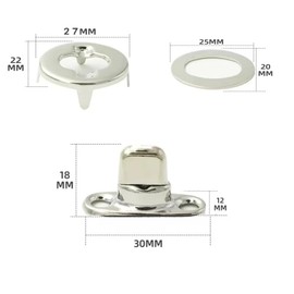 JJiaoLinin Twist lock, pack of 12 rotary knob locks, wallet lock, twist lock for oval eyelets, lock for bags, accessories, bag locks and clasps for bags without screw