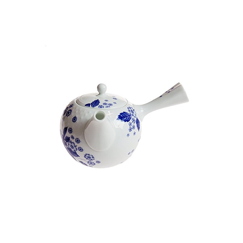 Wedgwood 40000820 Strawberry Bloom Indigo Japanese Teapot, 16.5 fl oz