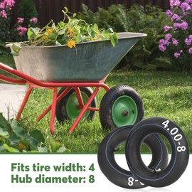 mizikuu 1 x 4.80/4.00-8 hose, wheelbarrow hose for wheelbarrow wheel, replacement hose for pneumatic wheels, inner hose, air hose for wheelbarrow, wheels, tyres, pneumatic wheels