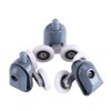 8Pcs Duschkabine Rollen Schiebetür Rolle Dusche Ersatzteile Glastürrolle (4 Oberrolle