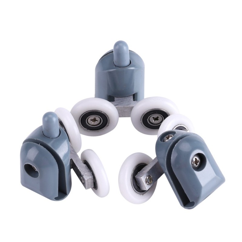 8Pcs Duschkabine Rollen Schiebetür Rolle Dusche Ersatzteile Glastürrolle (4 Oberrolle