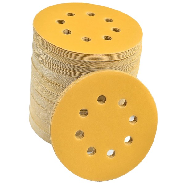 100 Pcs 5 Inch Sanding Discs Hook and Loop, 400