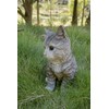 Hi-Line Gift Head-Tilting Grey Tabby Kitten Sitting