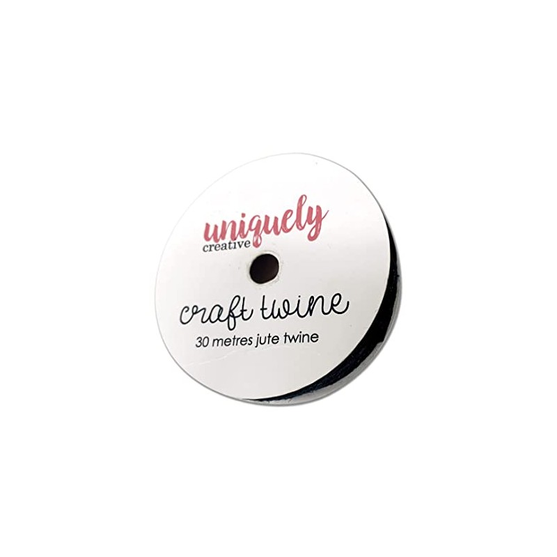 Uniquely Creative Craft Twine, Black, 30 Meter