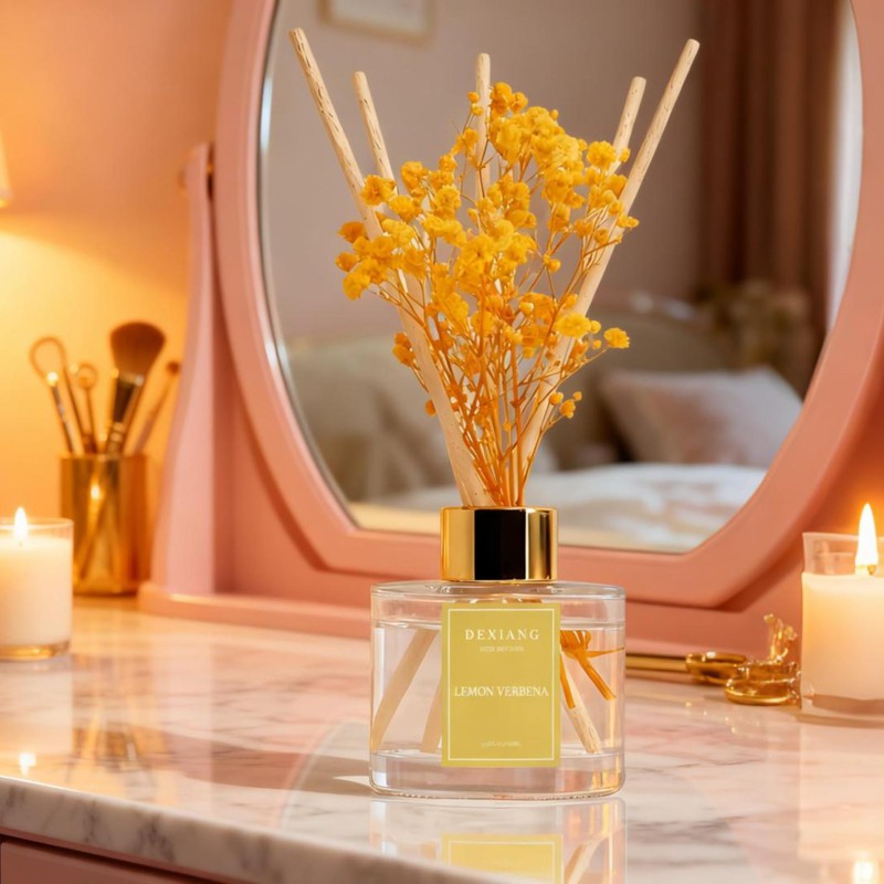 Reed Diffuser Set - 3.38 fl oz Lemon Verbena Premium