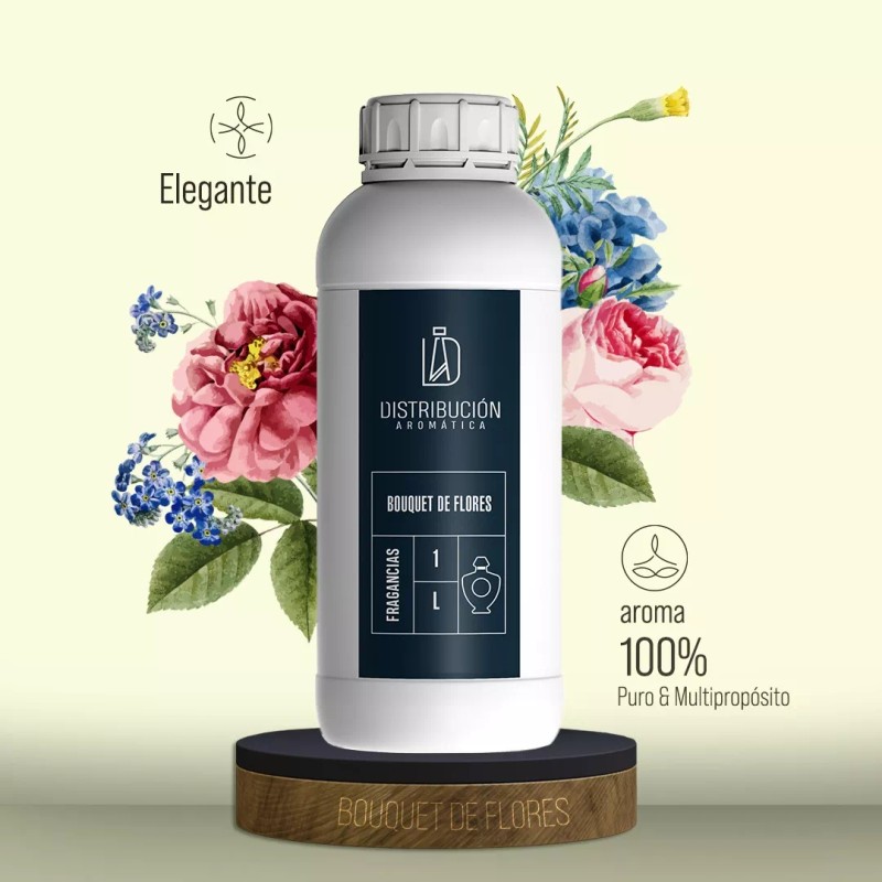 Distribución Aromática Esencia Bouquet De Flores P/a Diferentes Aplicaciones 500ml