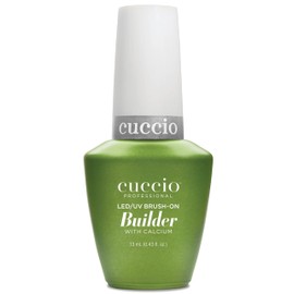 Cuccio Pro Brush-On Builder Gel With Calcium - LED And UV Self-Levelling Lightweight Formula - Soak-Off Gel Product With Strength Of Hard Gel - Chip-Resistant - Clear - 0.43 Oz Nail Polish