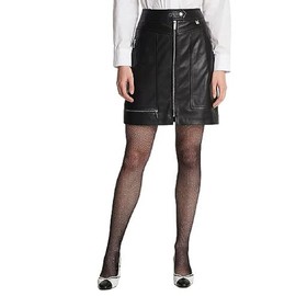 Karl Lagerfeld Paris Women's Pants, Cargo Leather Skirt Black