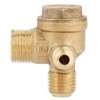 20x14x10mm Brass Air Compressor Check Valve Male Thread 90 Degree